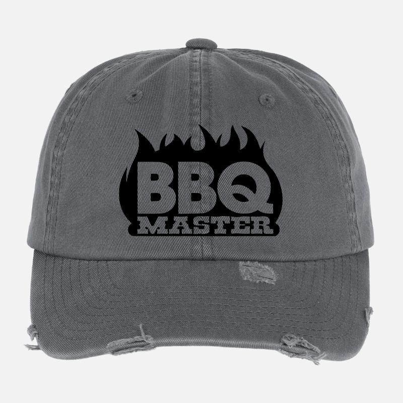 bbq_master Flexfit Vintage Destroyed Cap