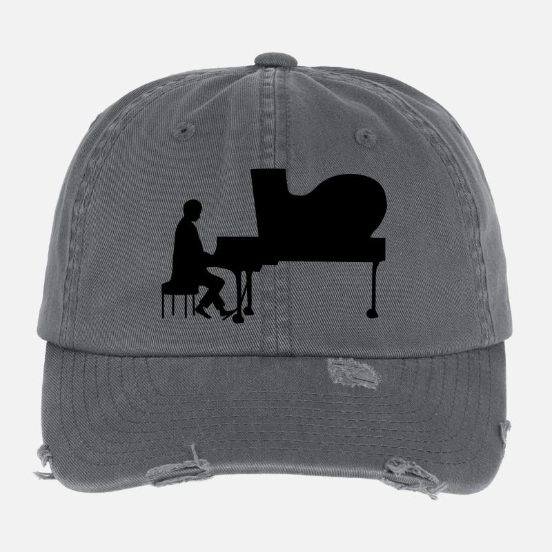 pianiste Casquette vintage effet usé Flexfit