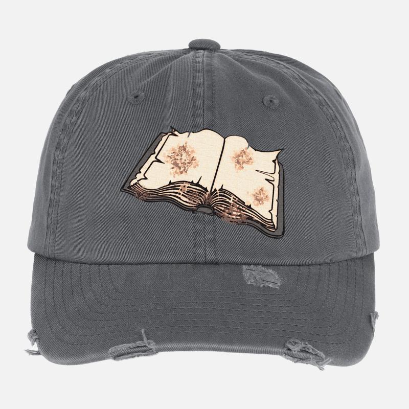 Open an old book, read Flexfit Vintage Destroyed Cap