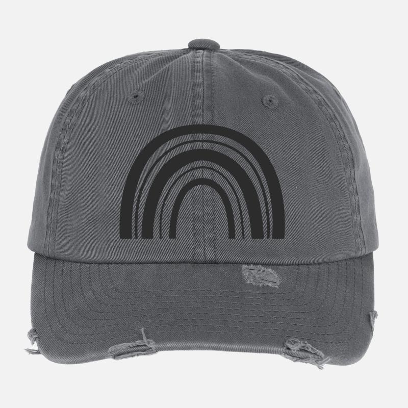 Rainbow Flexfit Vintage Destroyed Cap
