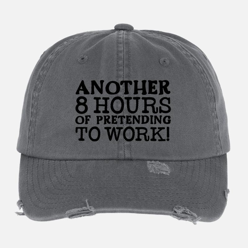 Encore 8 heures à faire semblant de travailler Casquette vintage effet usé Flexfit