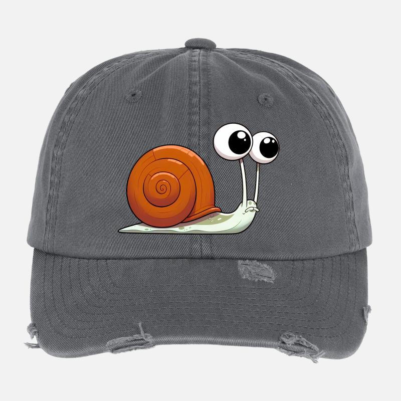 Escargot Casquette vintage effet usé Flexfit
