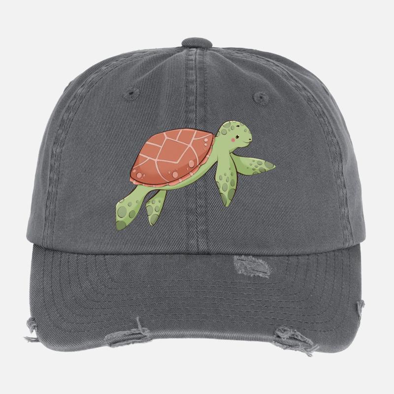 Tortue Casquette vintage effet usé Flexfit