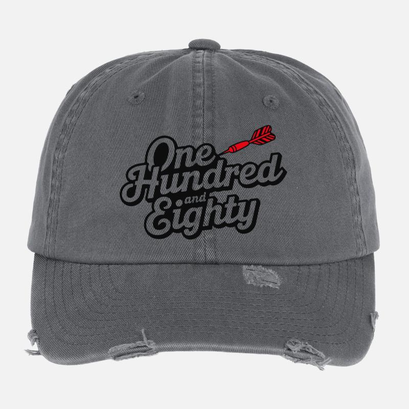 Darts One Hundred and Eighty Flexfit Vintage Destroyed Cap