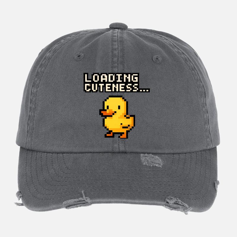 Mignonnerie du chargement du Pixel Duck Casquette vintage effet usé Flexfit