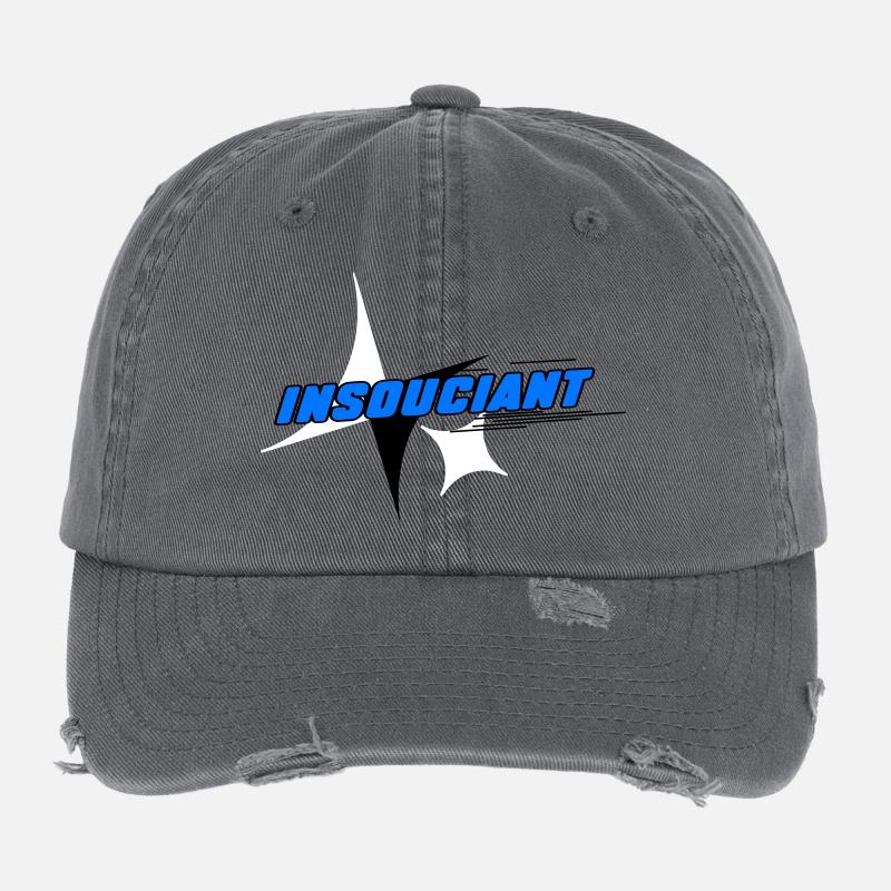 Insouciant Bleu Dynamique Casquette vintage effet usé Flexfit