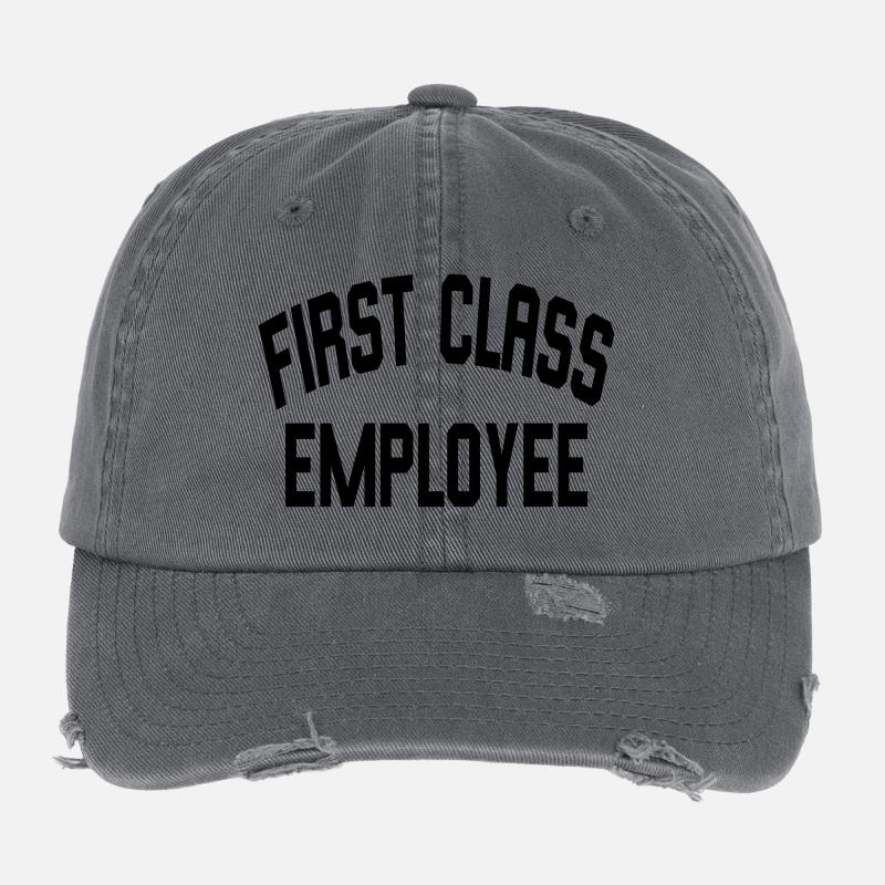 First Class Employee Flexfit Vintage Destroyed Cap