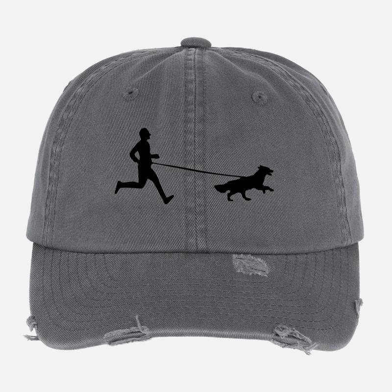 hommes Canicross Casquette vintage effet usé Flexfit