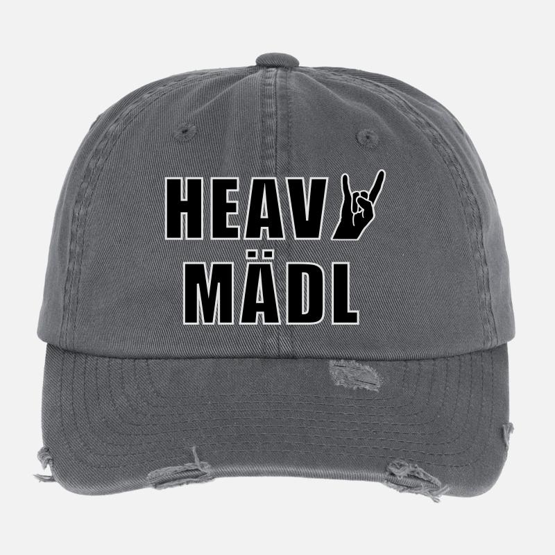 Heavy Mädl Flexfit Vintage Destroyed Cap