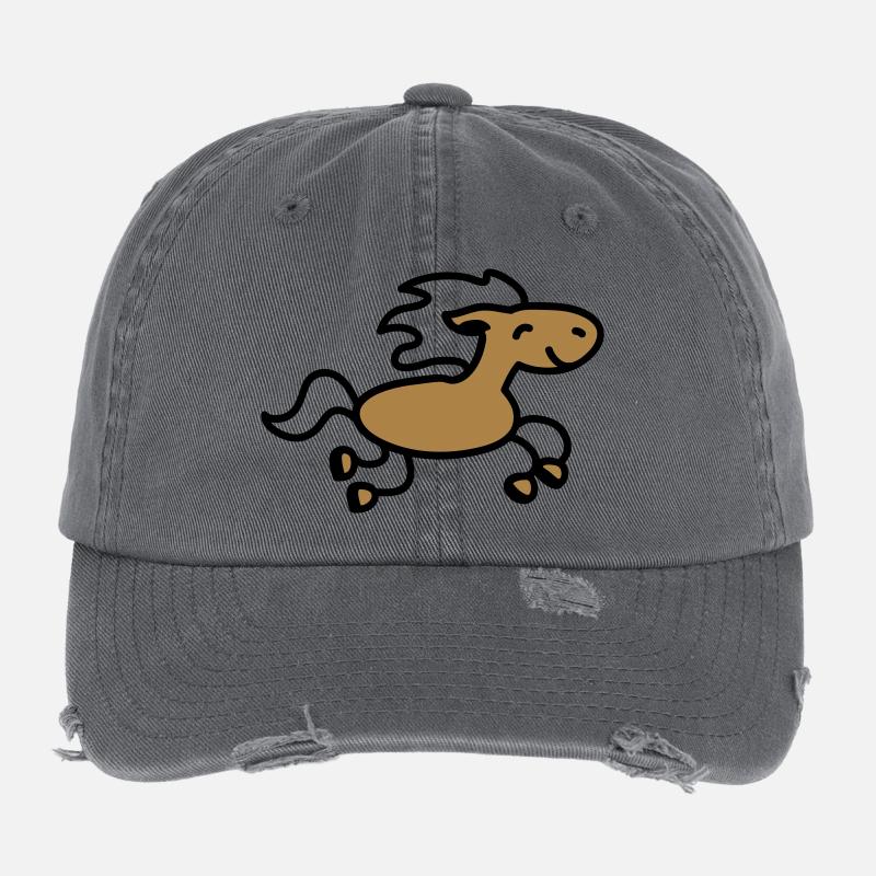 Saute cheval Casquette vintage effet usé Flexfit