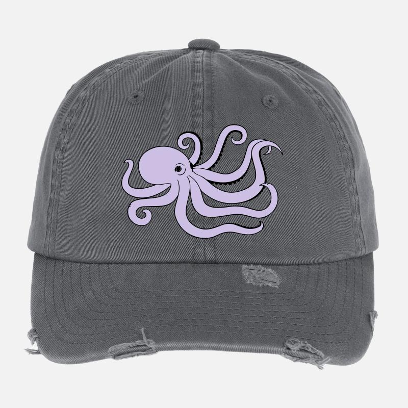 octopus Casquette vintage effet usé Flexfit