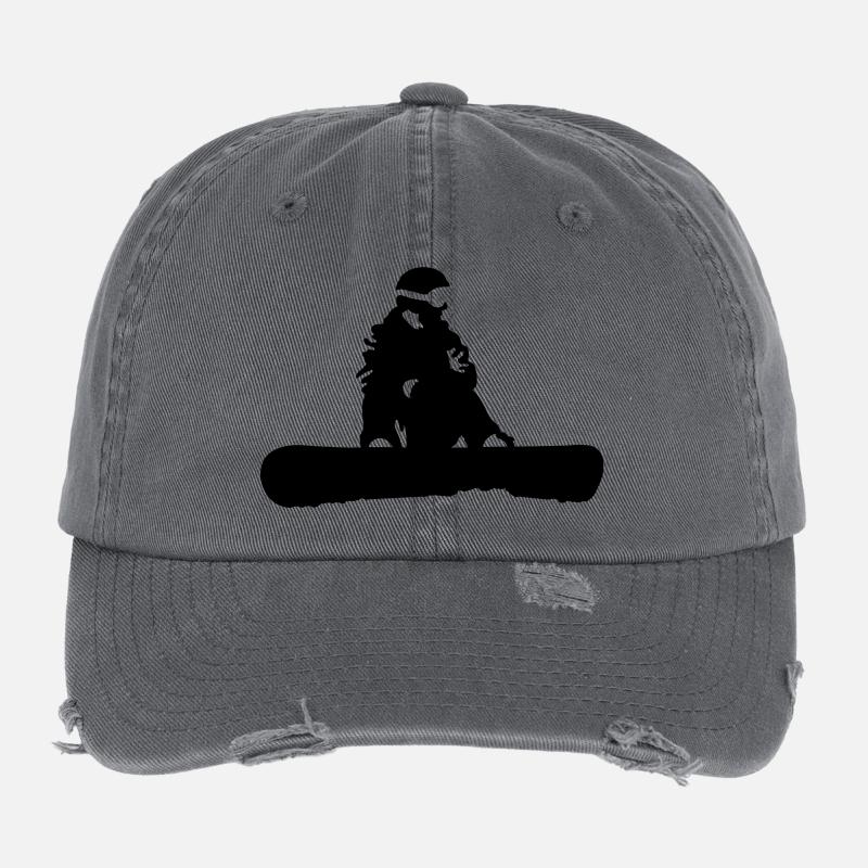 snowboard Flexfit Vintage Destroyed Cap