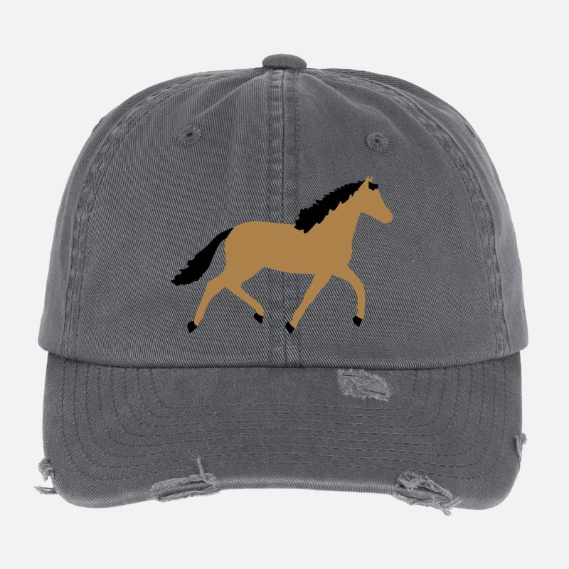horse Casquette vintage effet usé Flexfit