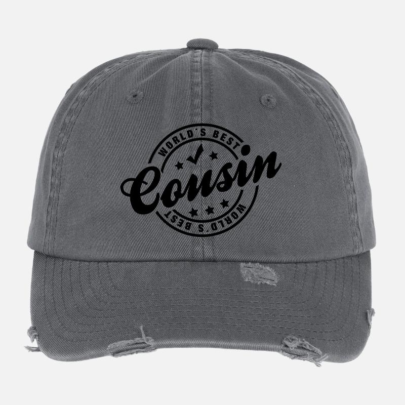 worlds_best_cousin_1 Casquette vintage effet usé Flexfit