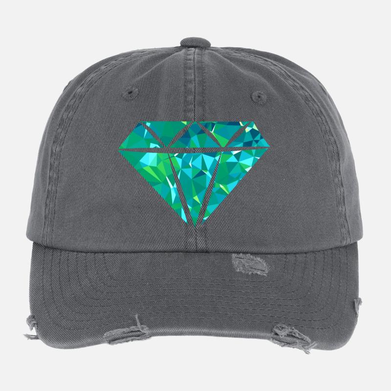 Diamond (Low Poly) Flexfit Vintage Destroyed Cap