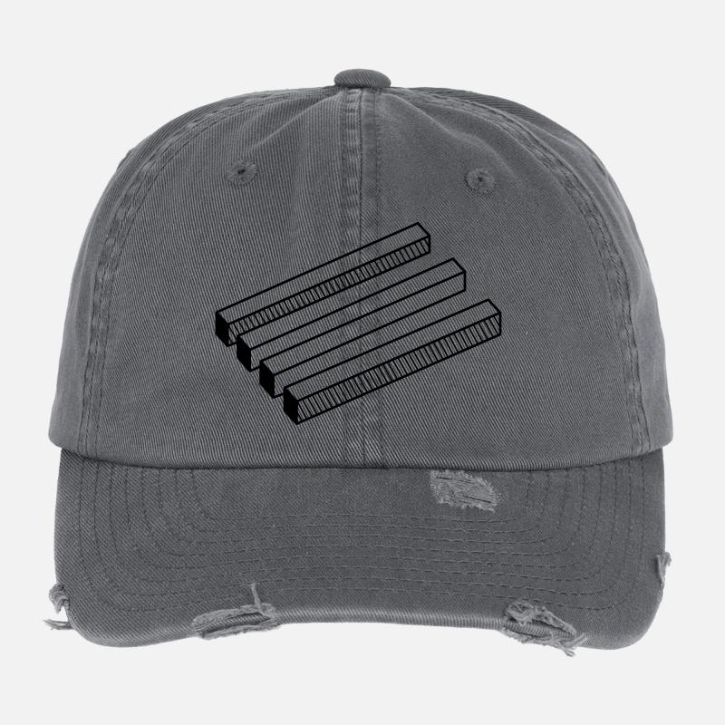 illusion d'optique Casquette vintage effet usé Flexfit