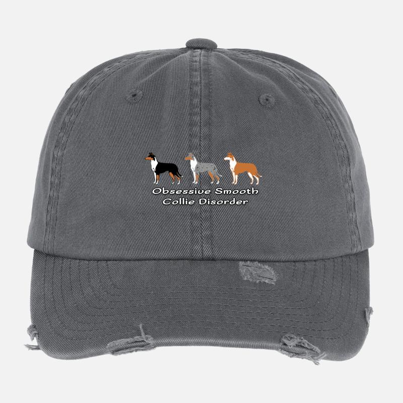 Obsessive Smooth Collie Disorder Casquette vintage effet usé Flexfit