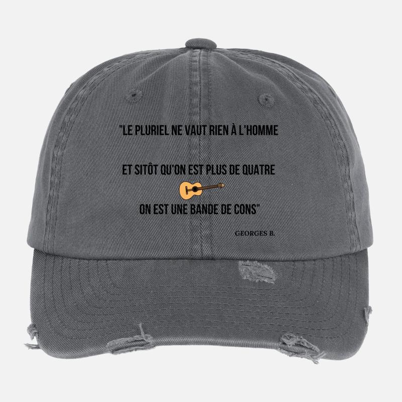 Sitôt qu'on est plus de 4... Casquette vintage effet usé Flexfit