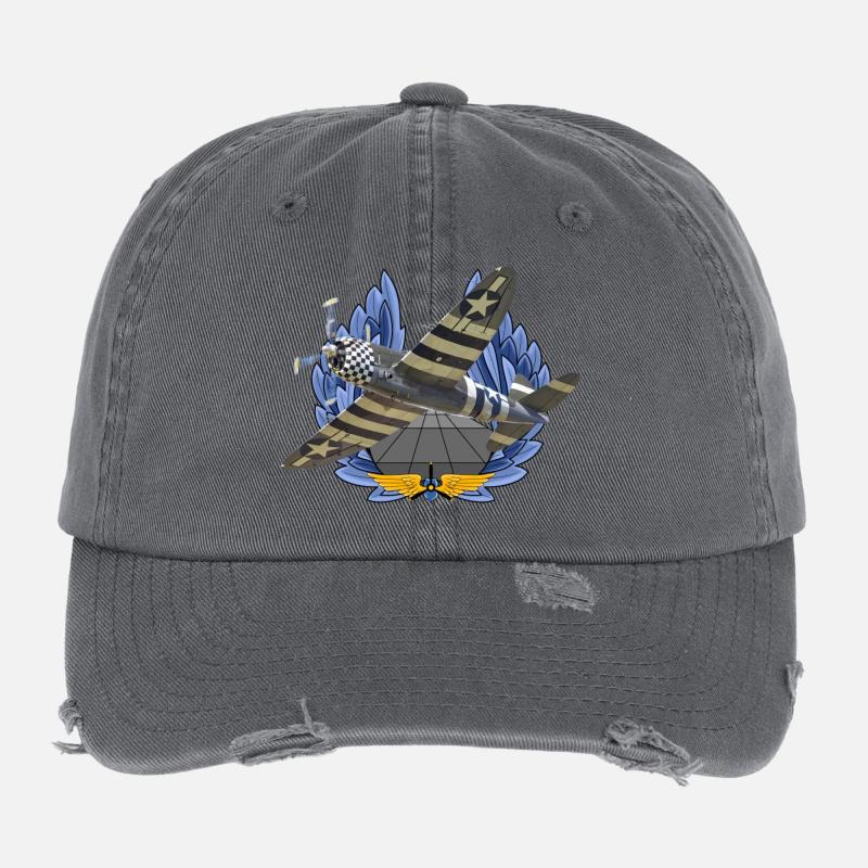 P-47 Thunderbolt Casquette vintage effet usé Flexfit