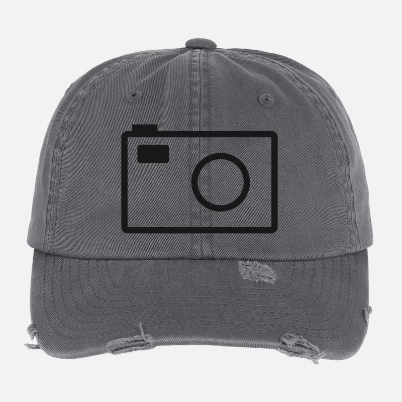 kamera Flexfit Vintage Destroyed Cap