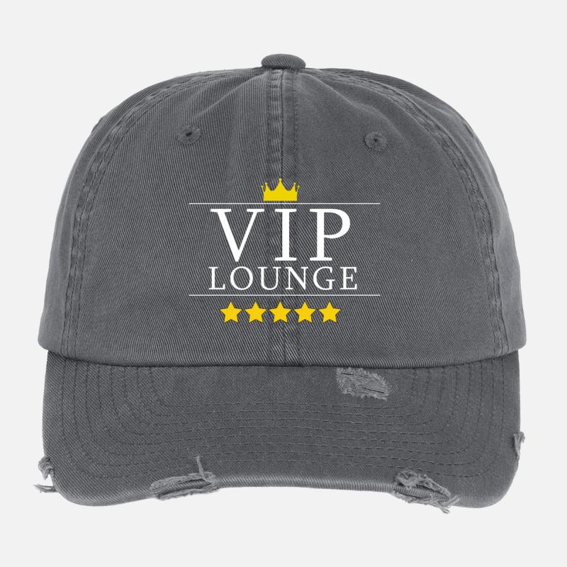 VIP lounge design gift Flexfit Vintage Destroyed Cap