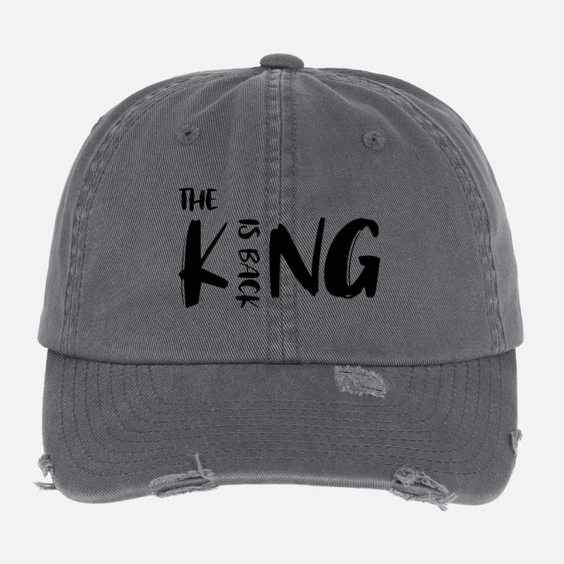 The King is back Flexfit Vintage Destroyed Cap