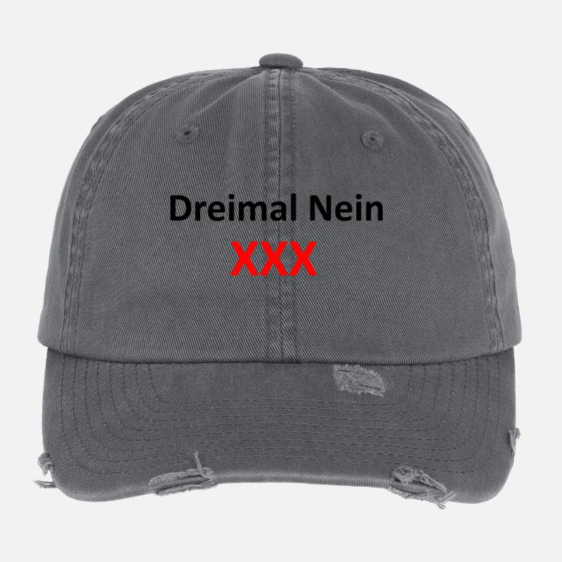 Three times no Flexfit Vintage Destroyed Cap