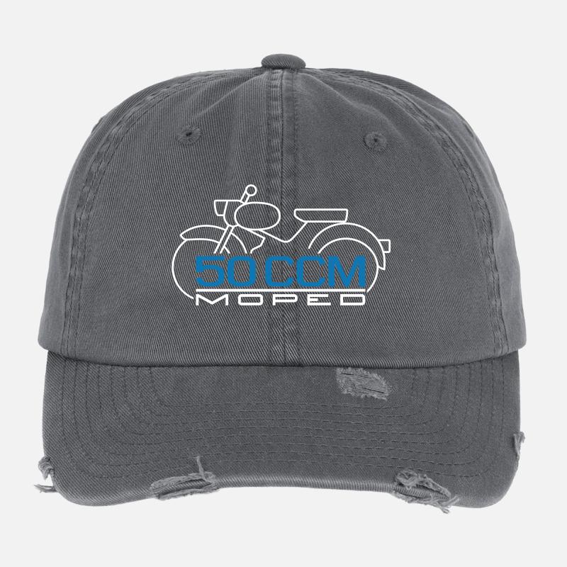 Emblème de Moped Sparrow 50cc Casquette vintage effet usé Flexfit