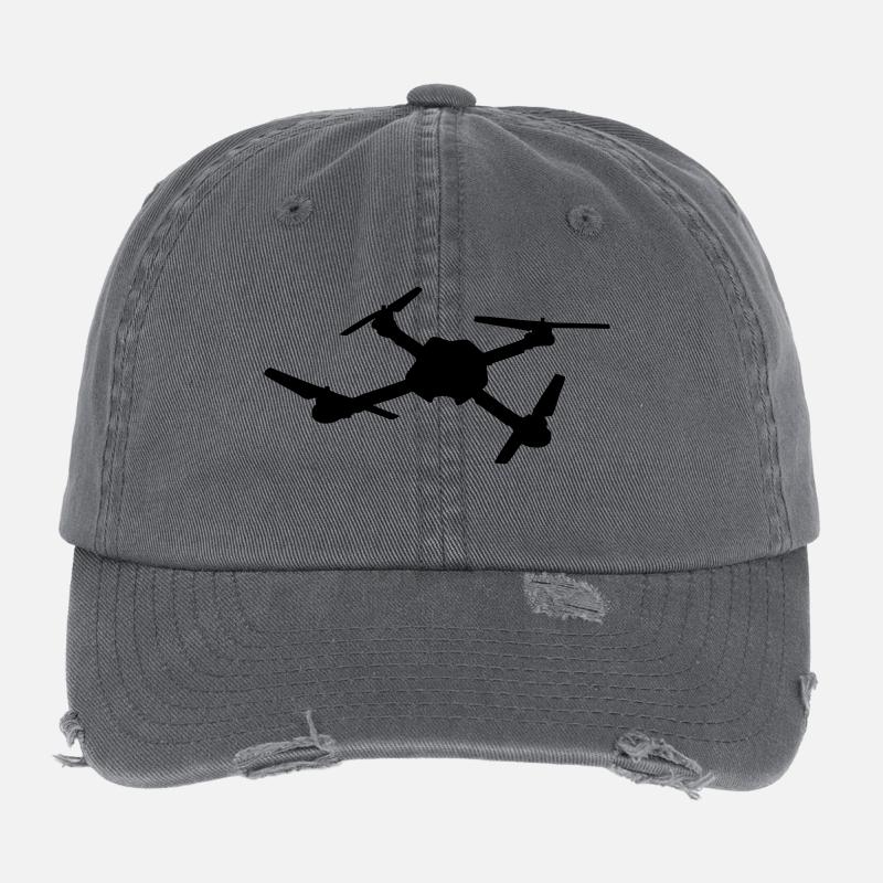 Quadrocopter Flexfit Vintage Destroyed Cap