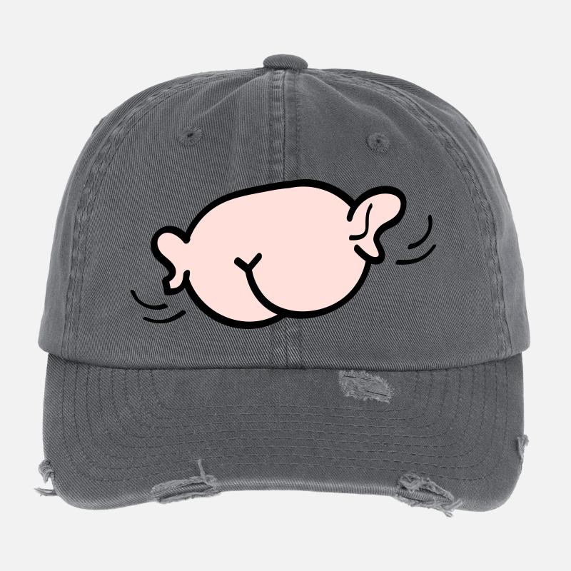 Arsch mit Ohren Flexfit Vintage Destroyed Cap