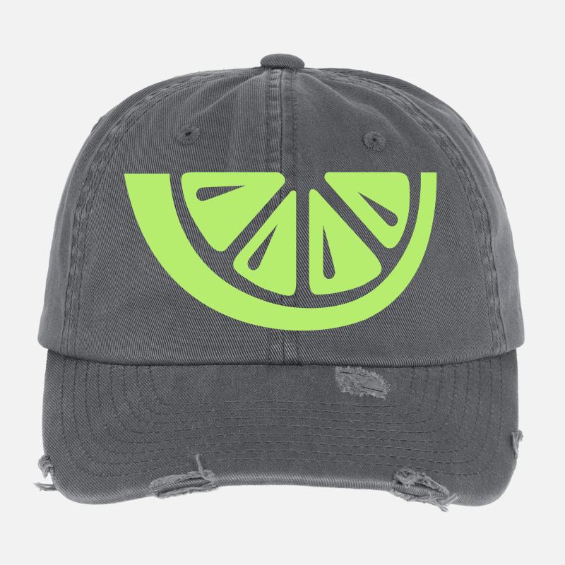 Lime Flexfit Vintage Destroyed Cap