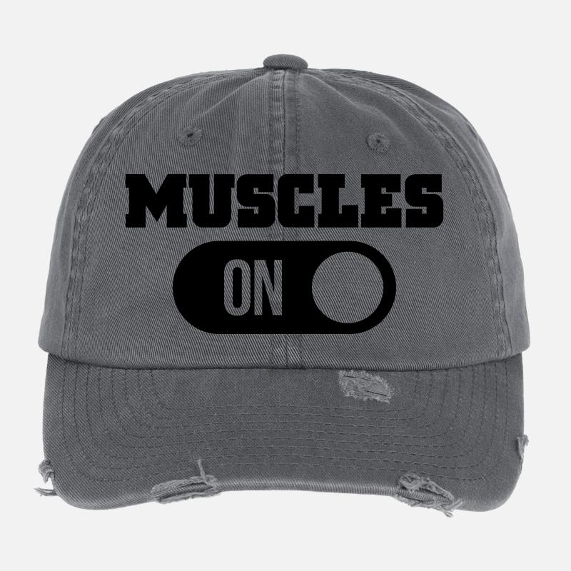 muscles Flexfit Vintage Destroyed Cap