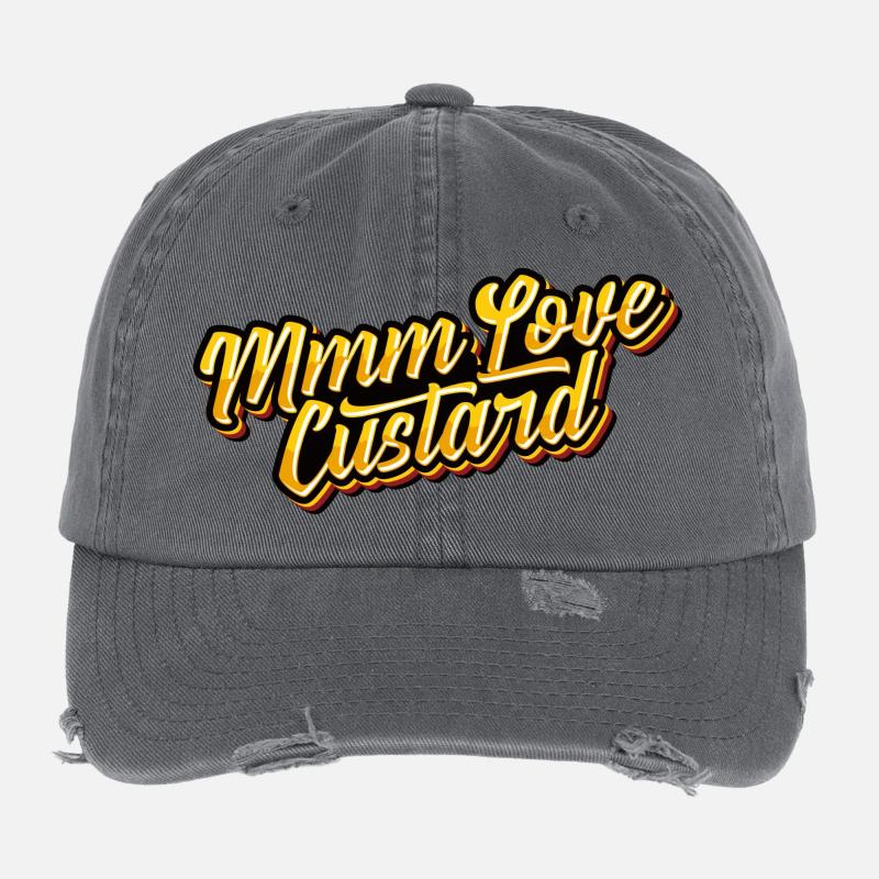 Love Custard (full colour) Flexfit Vintage Destroyed Cap