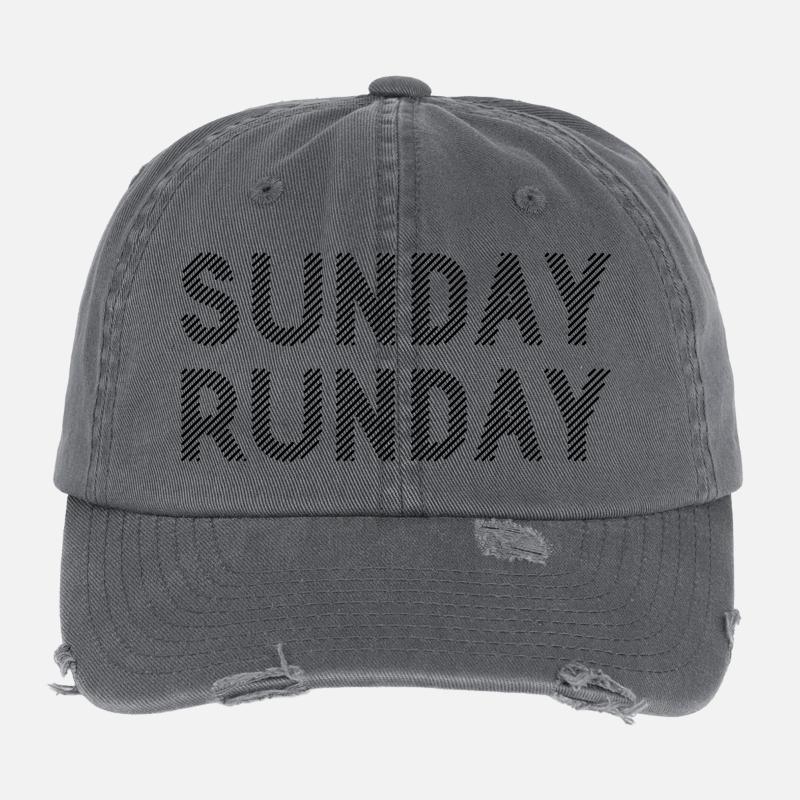 Course du dimanche Casquette vintage effet usé Flexfit