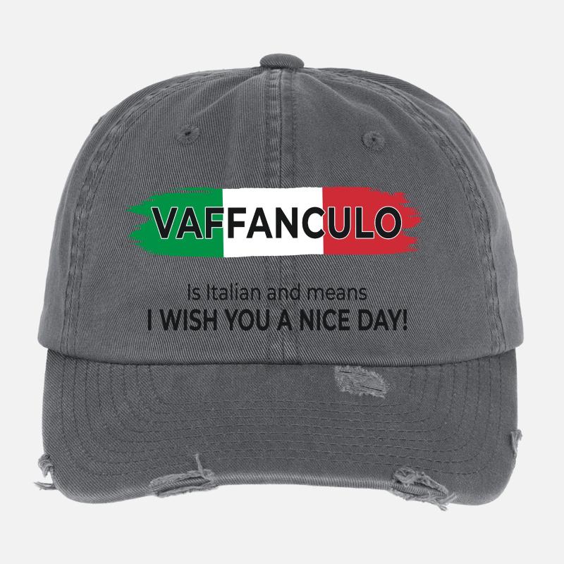 Vaffanculo – Have a nice day Flexfit Vintage Destroyed Cap