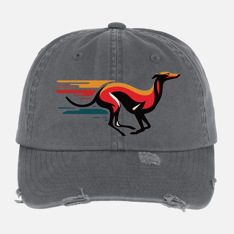 Galgo-Logo Nr12 Flexfit Vintage Destroyed Cap