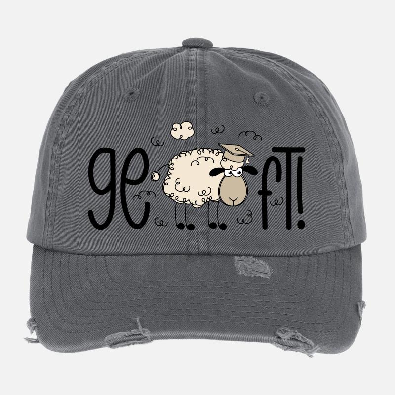 Geschafft! Schaf Flexfit Vintage Destroyed Cap