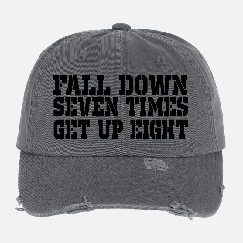 tomber sept se lever 8 Casquette vintage effet usé Flexfit