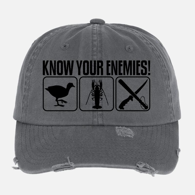 CONNAISSEZ VOS ENNEMIS Casquette vintage effet usé Flexfit