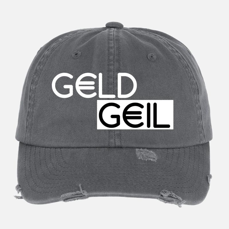 GeldGeil Flexfit Vintage Destroyed Cap