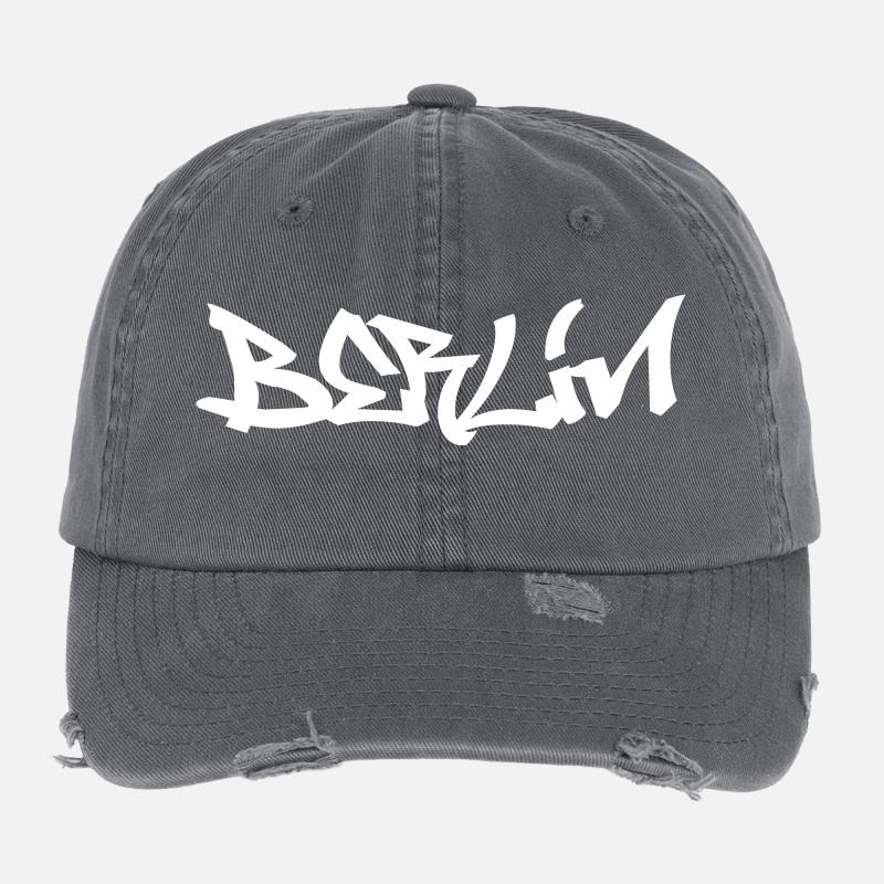 Berlin Graffiti Flexfit Vintage Destroyed Cap
