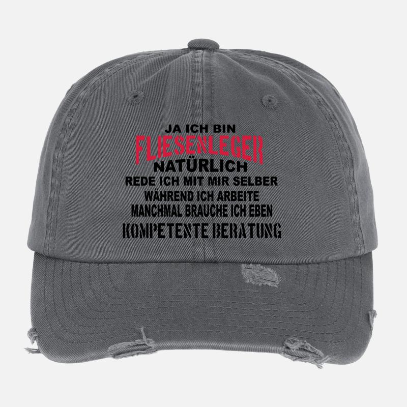 Fliesenleger Beratung Flexfit Vintage Destroyed Cap