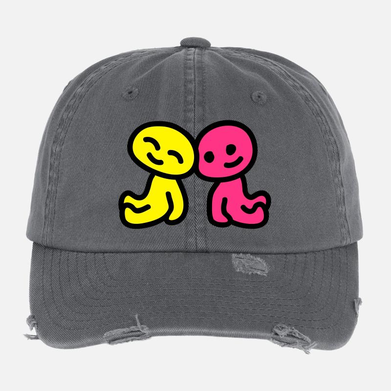 Amitié - l'amour 3 Casquette vintage effet usé Flexfit