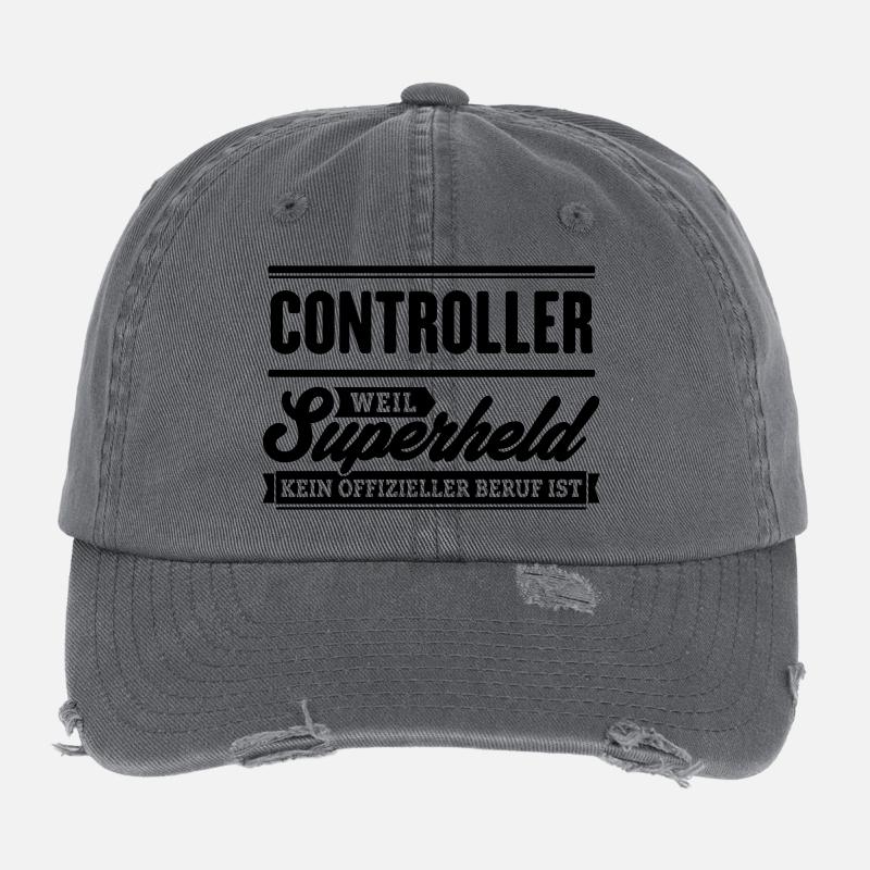 Superheld Controller Flexfit Vintage Destroyed Cap