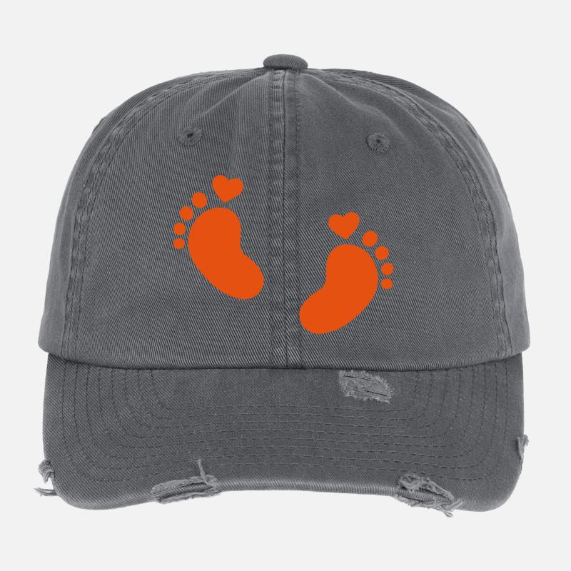 Bébé pieds Casquette vintage effet usé Flexfit