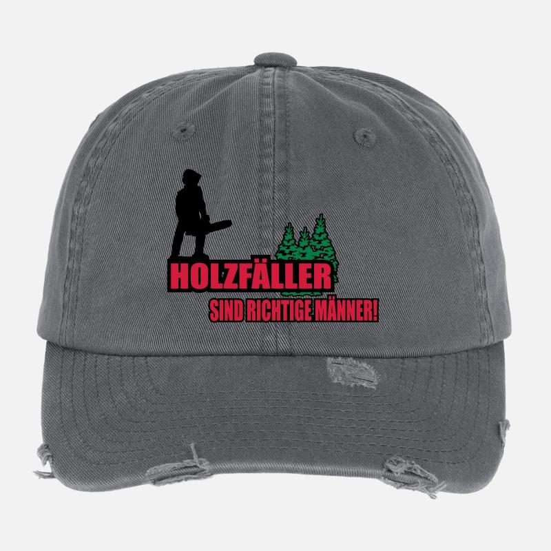 lumberjack Flexfit Vintage Destroyed Cap