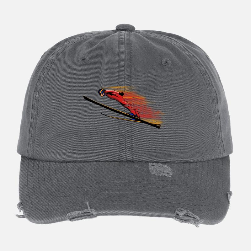 Saut à ski Casquette vintage effet usé Flexfit