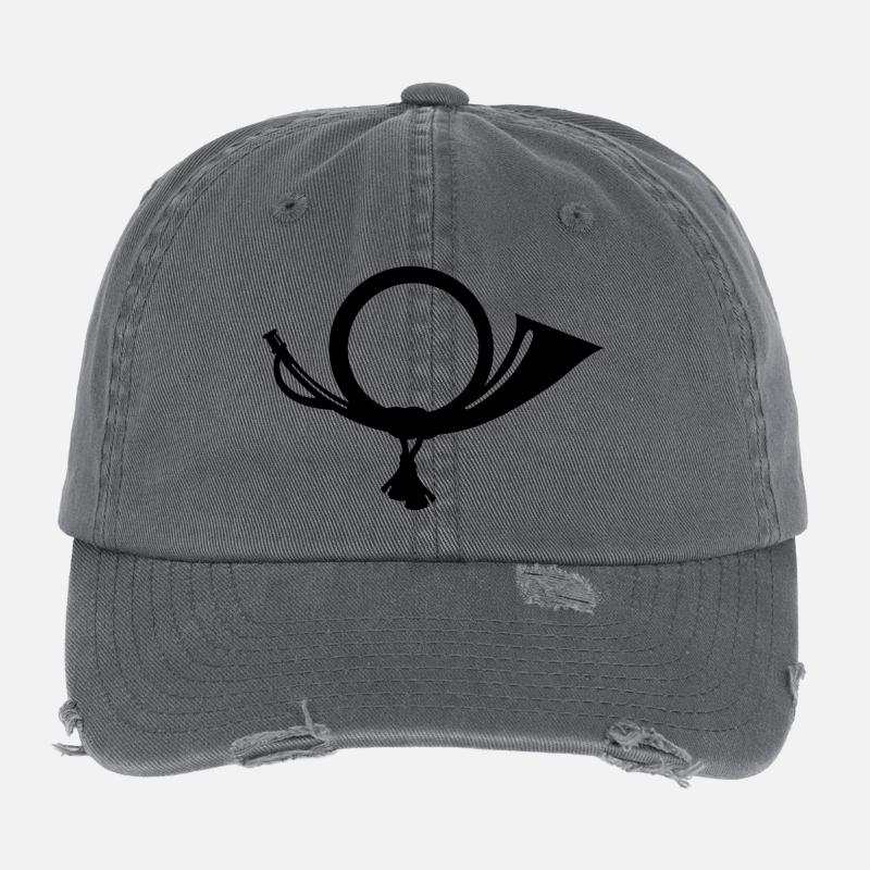 post horn Flexfit Vintage Destroyed Cap