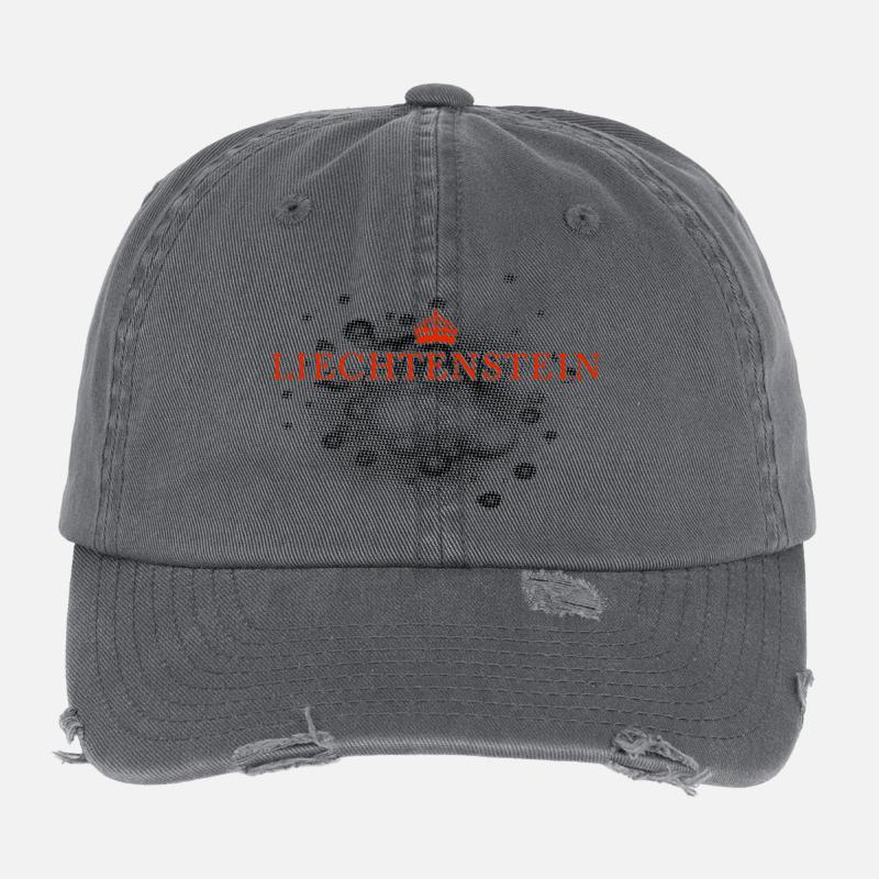 Liechtenstein lettering with crown Flexfit Vintage Destroyed Cap