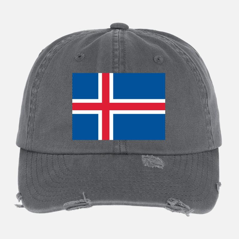Islande Casquette vintage effet usé Flexfit